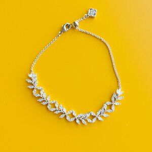 Kendra Scott Rosalie Silver Tennis Bracelet White CZ